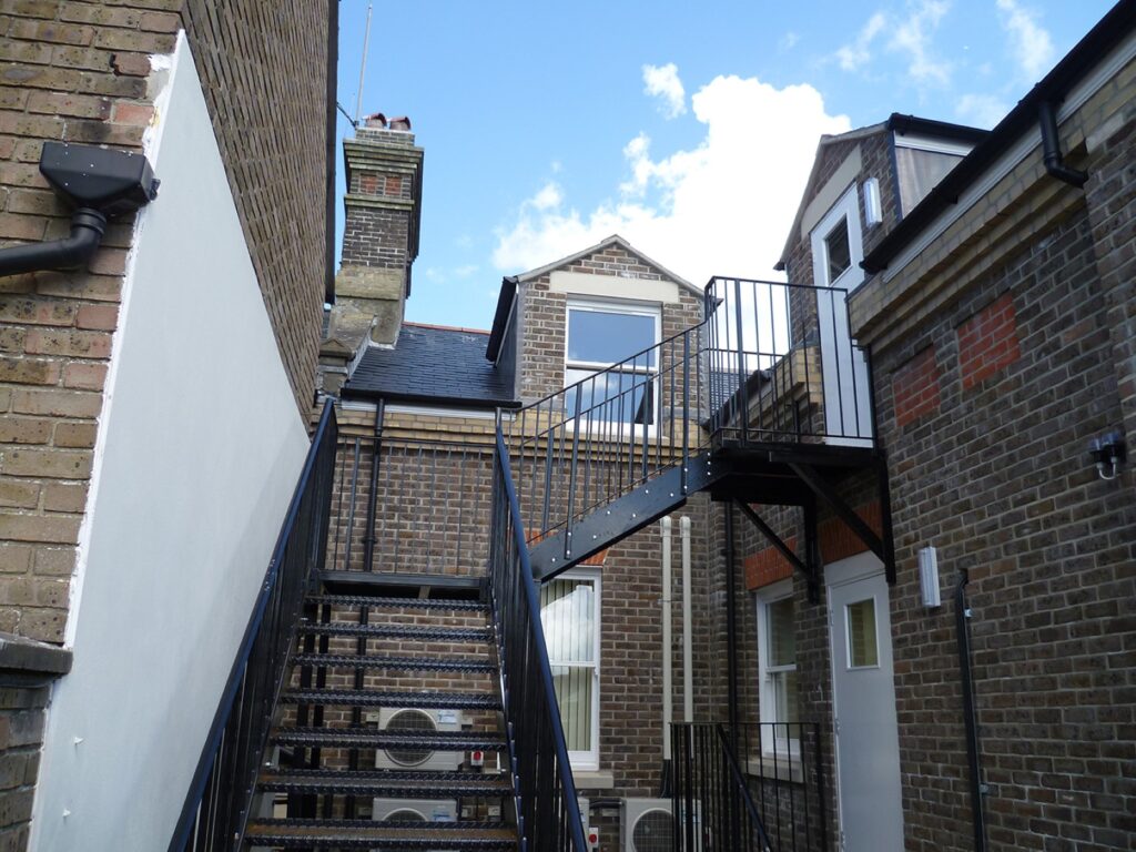 Avenue House Dental Surgery-2-Fire exit stair