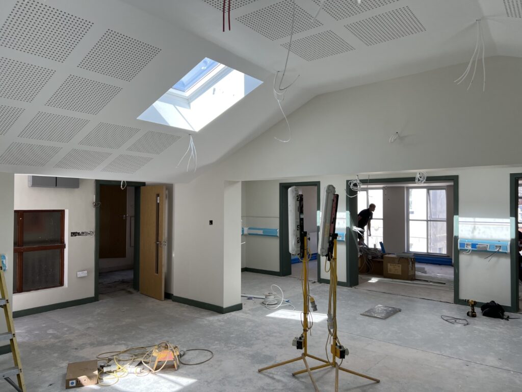 Municipal Buildings-Corn Exchange-internal fit out of offices in progress